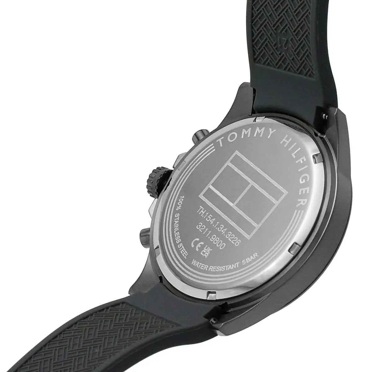 Tommy Hilfiger 1791937 – Montre Quartz avec Bracelet Silicone -Silver