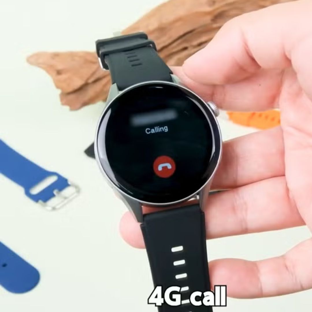 Modio SM07 – Smartwatch 4G avec Carte SIM , Caméra 8 MP Et  3 Bracelets Inclus