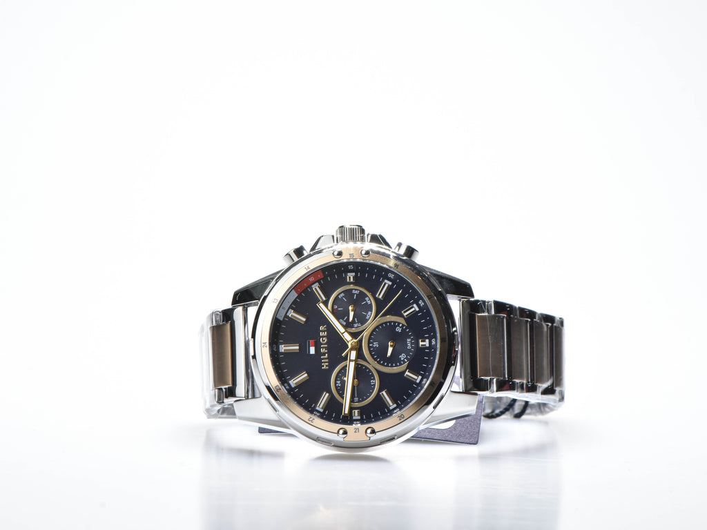 Tommy Hilfiger 1791937 – Montre  Quartz avec Bracelet Bicolore en Acier Inoxydable