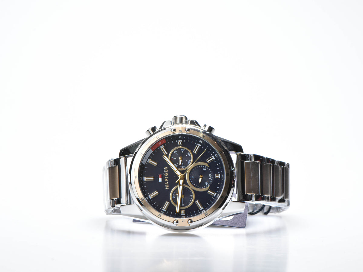 Tommy Hilfiger 1791937 – Montre  Quartz avec Bracelet Bicolore en Acier Inoxydable