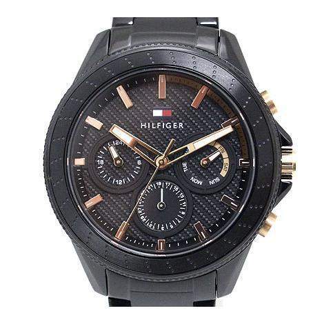 Tommy Hilfiger 1791858 – Montre Homme avec Bracelet en Acier Inoxydable Noir