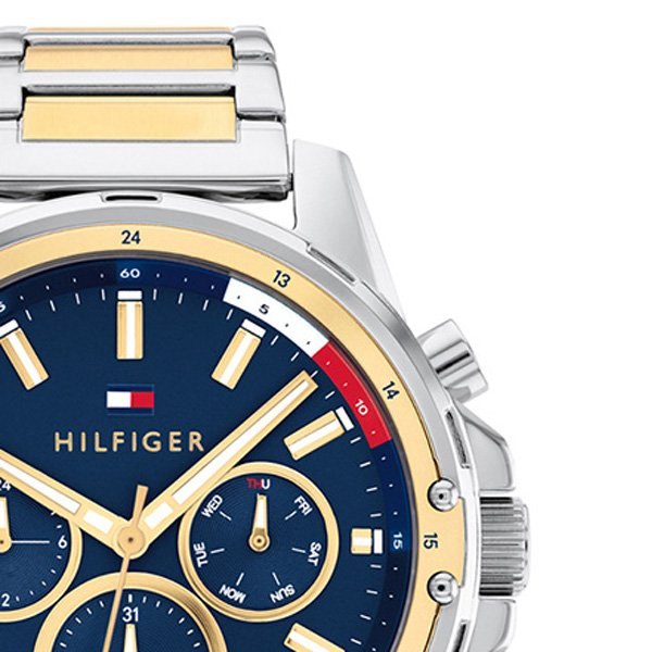 Tommy Hilfiger 1791937 – Montre  Quartz avec Bracelet Bicolore en Acier Inoxydable