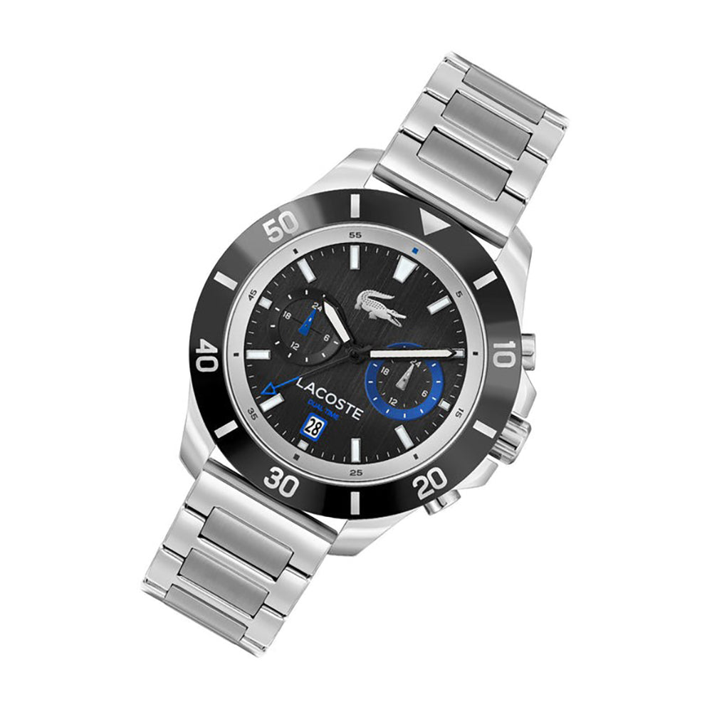 Lacoste 2011342 – Montre Homme Chronographe Quartz 44 mm en Acier Inoxydable
