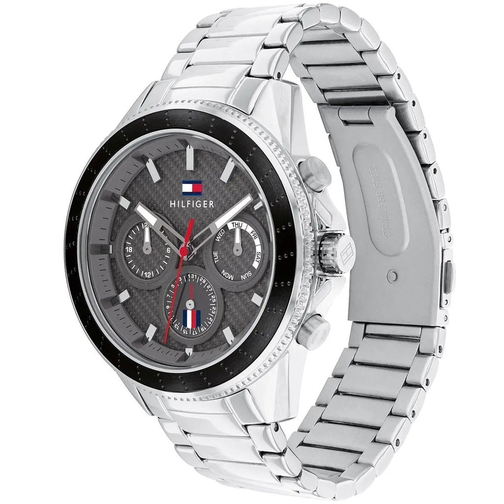 Tommy Hilfiger Aiden 1791857 – Montre Homme en Acier Inoxydable Étanchéité 5 ATM