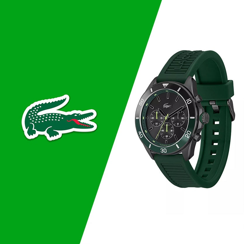 Lacoste 2011153 – Montre Homme avec Bracelet Silicone -Vert