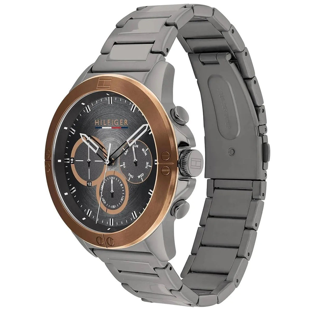 Tommy Hilfiger Harley 1791892 – Montre Homme Quartz en Acier Inoxydable Gris