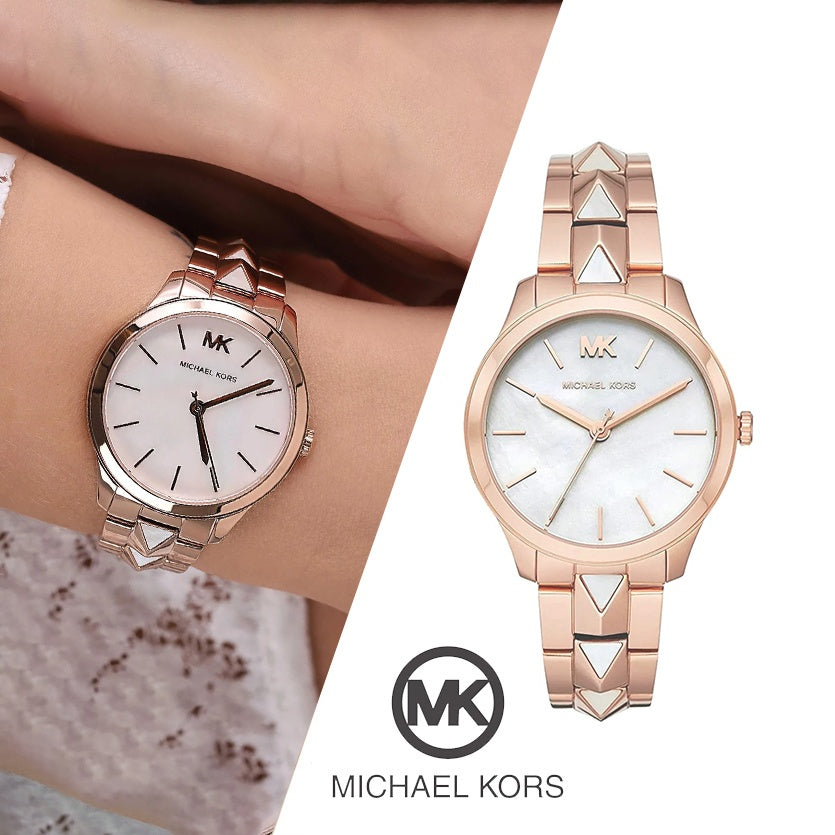 Michael Kors Runway MK6671 – Montre Femme avec Cadran en Nacre Véritable