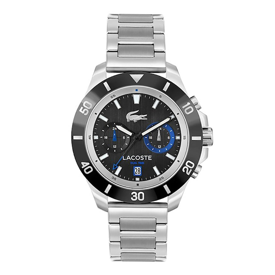 Lacoste 2011342 – Montre Homme Chronographe Quartz 44 mm en Acier Inoxydable