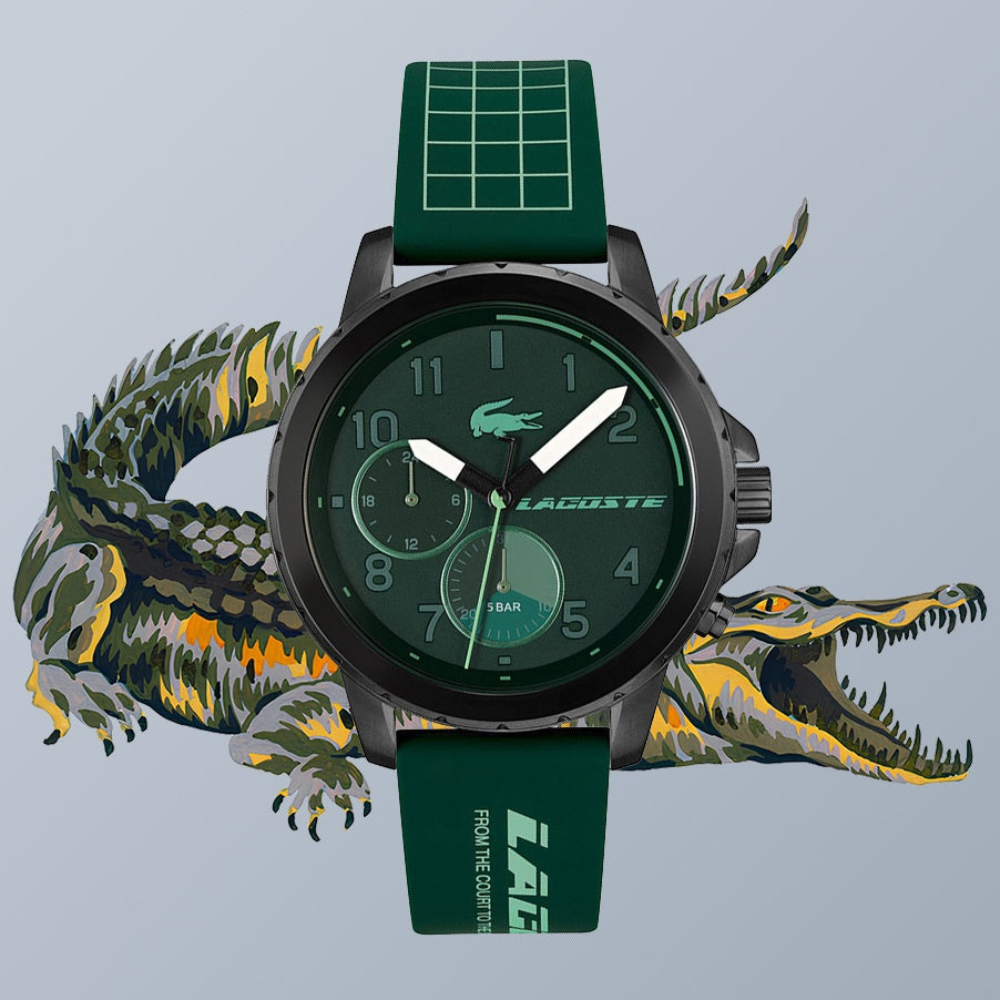 Lacoste Endurance 2011218 – Montre Homme Quartz avec Bracelet Silicone Vert