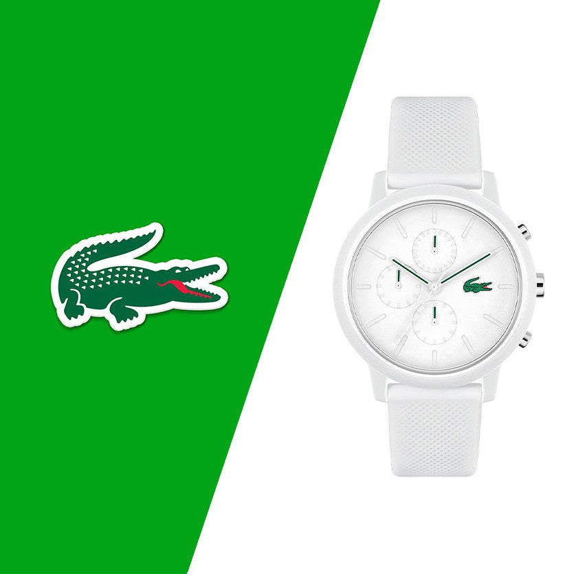 Lacoste 2011246 – Montre Homme Chronographe Quartz avec Bracelet Silicone