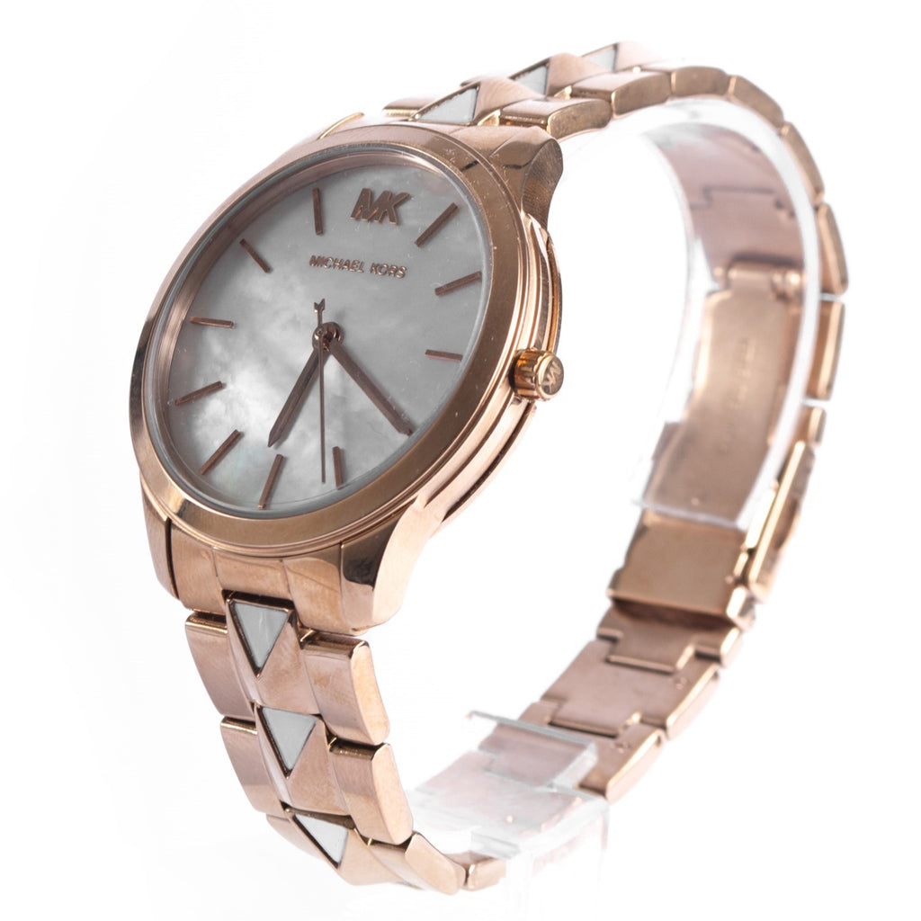 Michael Kors Runway MK6671 – Montre Femme avec Cadran en Nacre Véritable