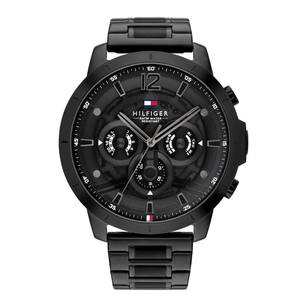 Tommy Hilfiger 1710494 – Montre pour  Homme en Acier-  Noir