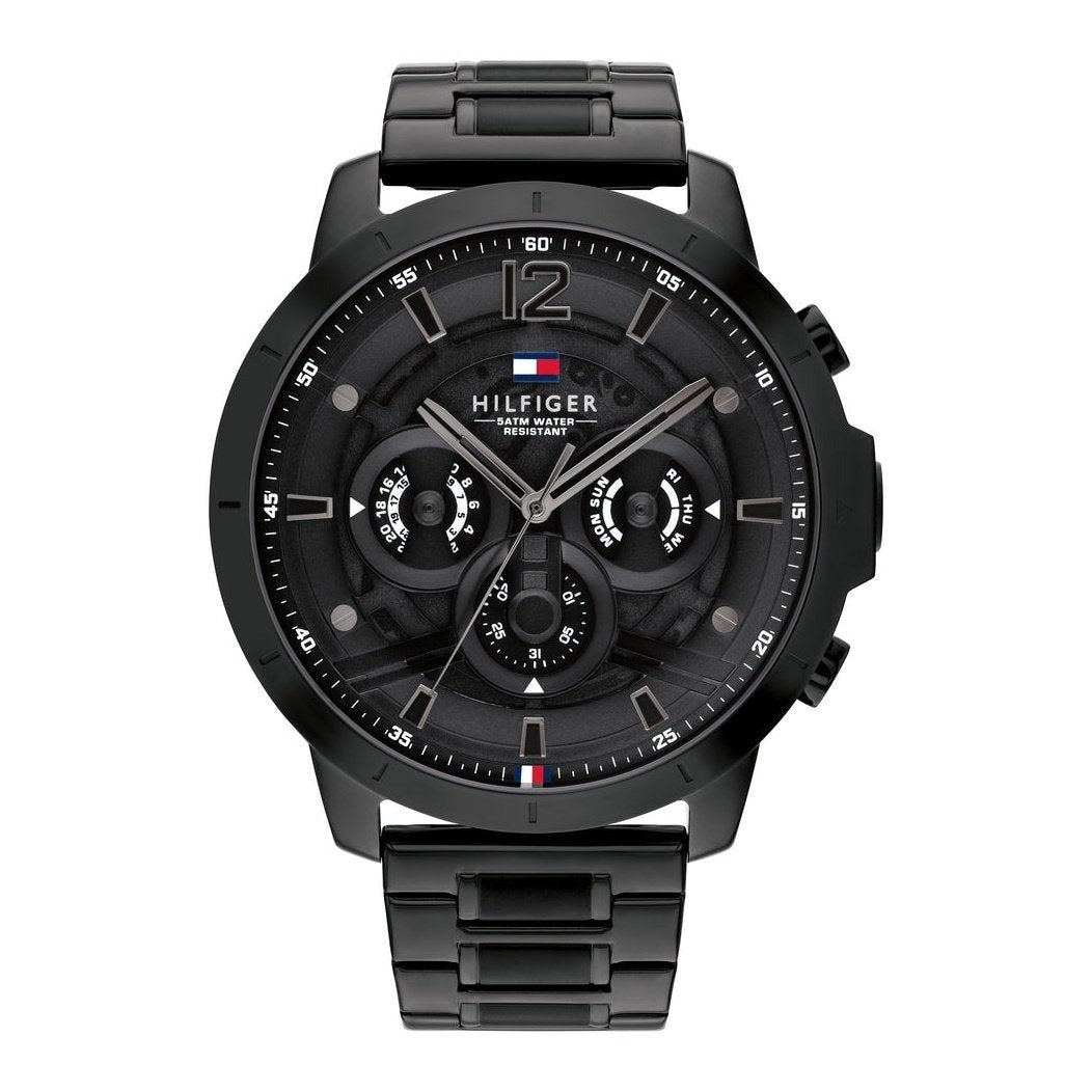 Tommy Hilfiger 1710494 – Montre pour  Homme en Acier-  Noir