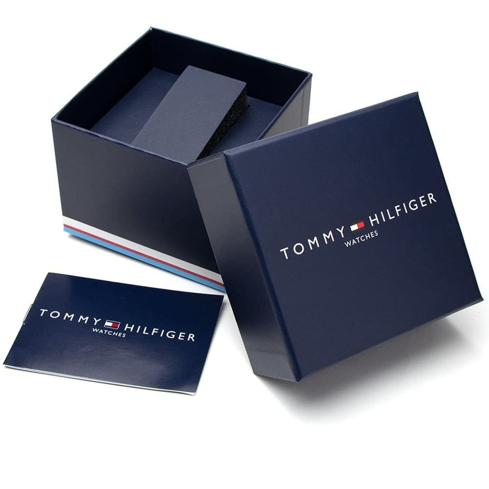 Tommy Hilfiger 1791937 – Montre Quartz avec Bracelet Silicone -Silver
