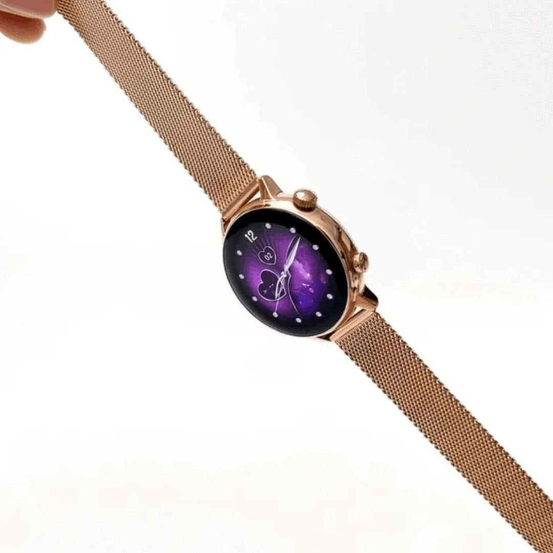 HainoTeko-24 Mini – Smartwatch AMOLED Élégante pour Femme avec Appels Bluetooth