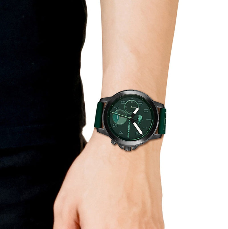 Lacoste Endurance 2011218 – Montre Homme Quartz avec Bracelet Silicone Vert