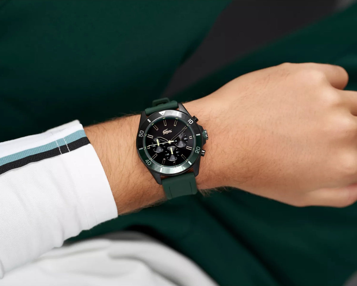 Lacoste 2011153 – Montre Homme avec Bracelet Silicone -Vert