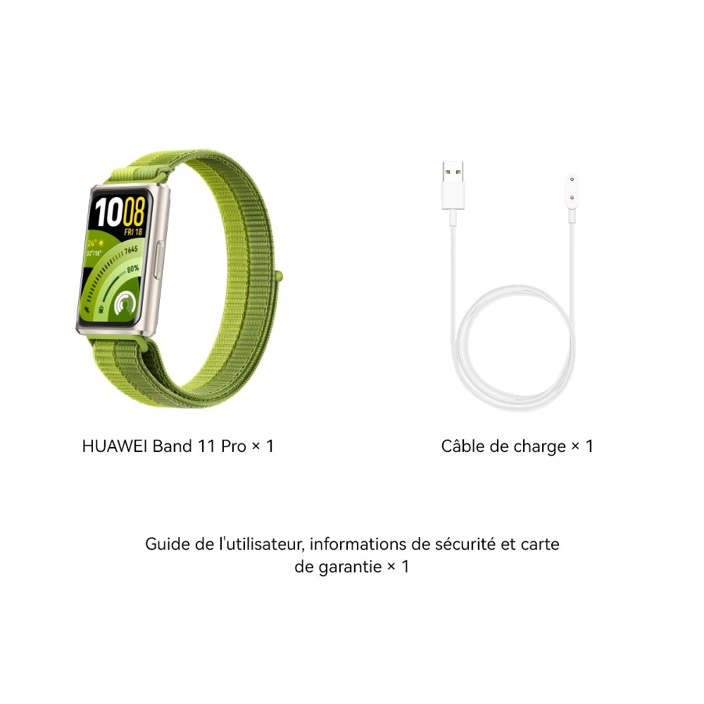 HUAWEI Band 11 Pro – Bracelet Connecté  , AMOLED 1.62” , 1 ATM , GPS