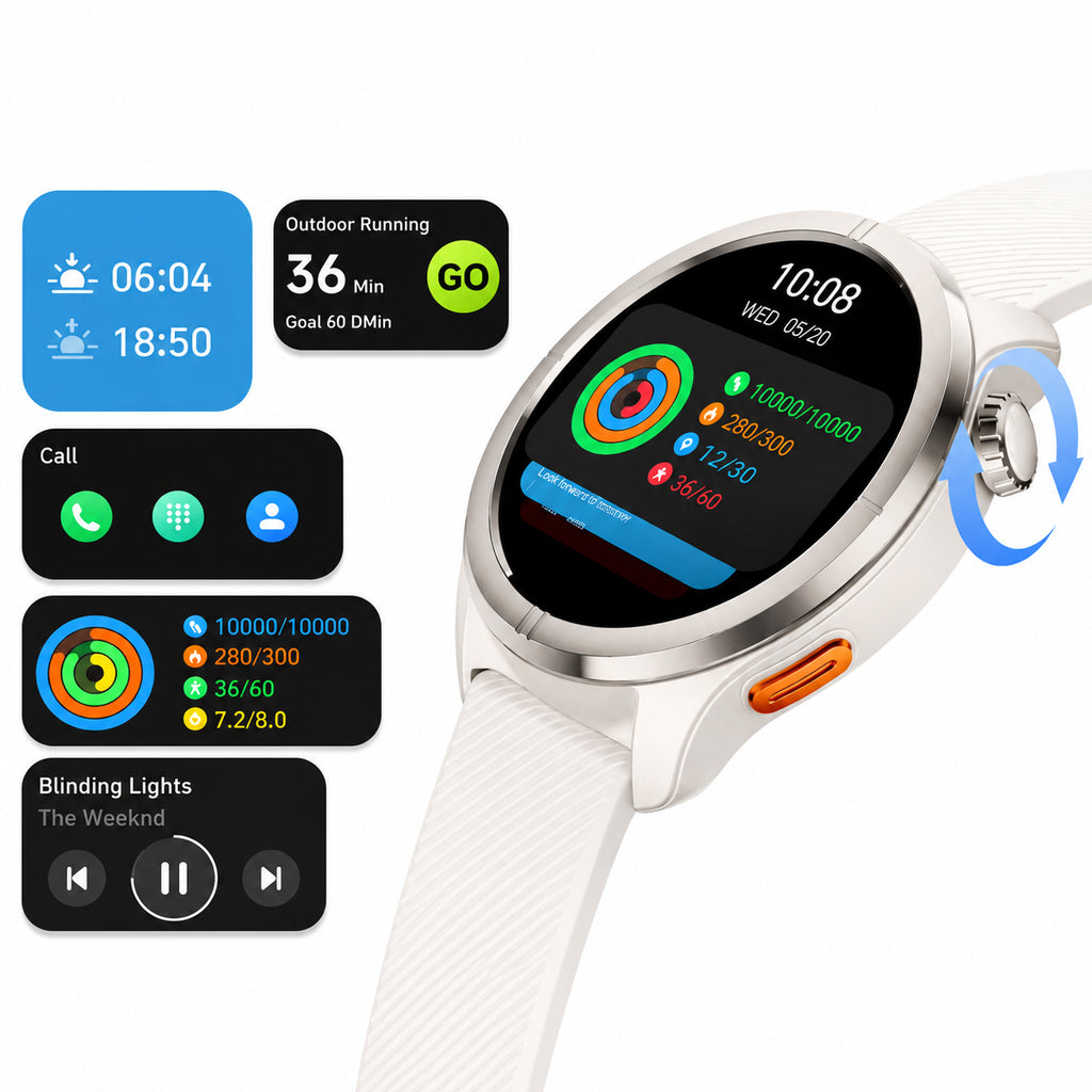 HAYLOU Solar Neo 2 – Smartwatch AMOLED 1.43” AOD  avec Appels Bluetooth