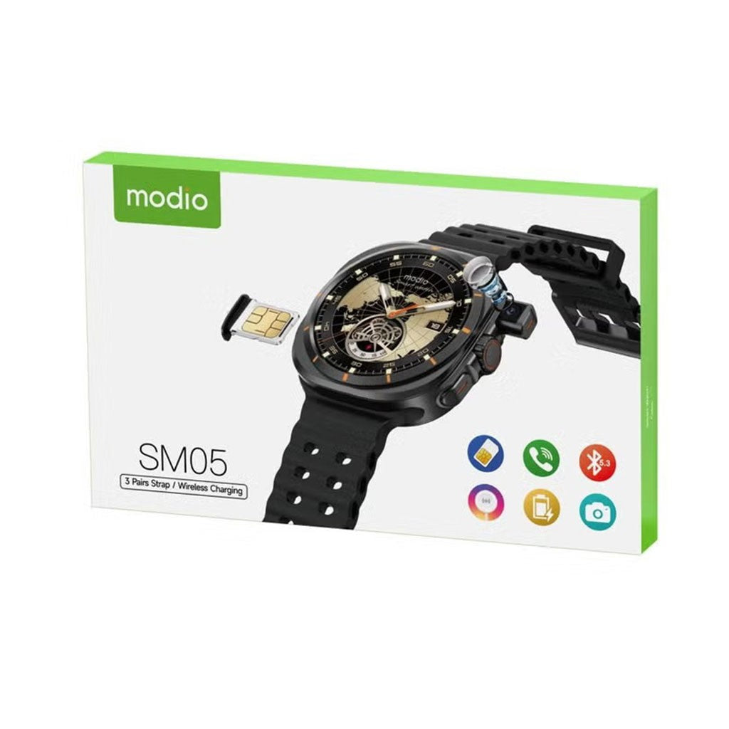 Modio SM05 – Smartwatch Bluetooth avec Carte SIM, Appels HD Et  Recharge Sans Fil