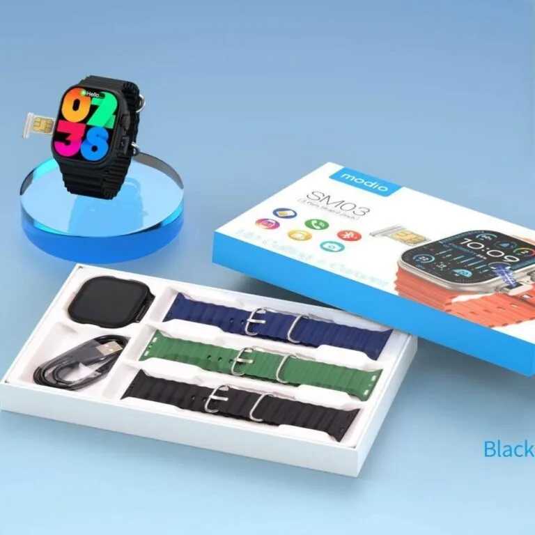 Modio SM03 – Montre Connectée avec Carte SIM , Caméra Et  Appels Autonomes
