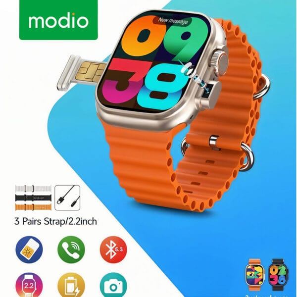 Modio SM03 – Montre Connectée avec Carte SIM , Caméra Et  Appels Autonomes