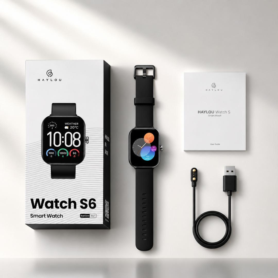Xiaomi HAYLOU Watch S6 –  Montre Connectée Bluetooth , Écran 2.01" TFT HD , IP68