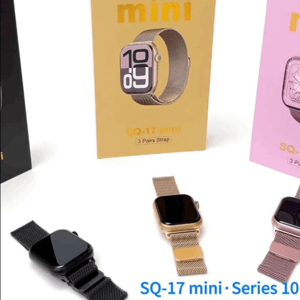 HainoTeko SQ-17 Mini – Smartwatch AMOLED avec Appels Bluetooth et 3 Bracelets Inclus
