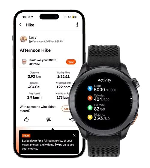 HAYLOU Solar Neo 2 – Smartwatch AMOLED 1.43” AOD  avec Appels Bluetooth