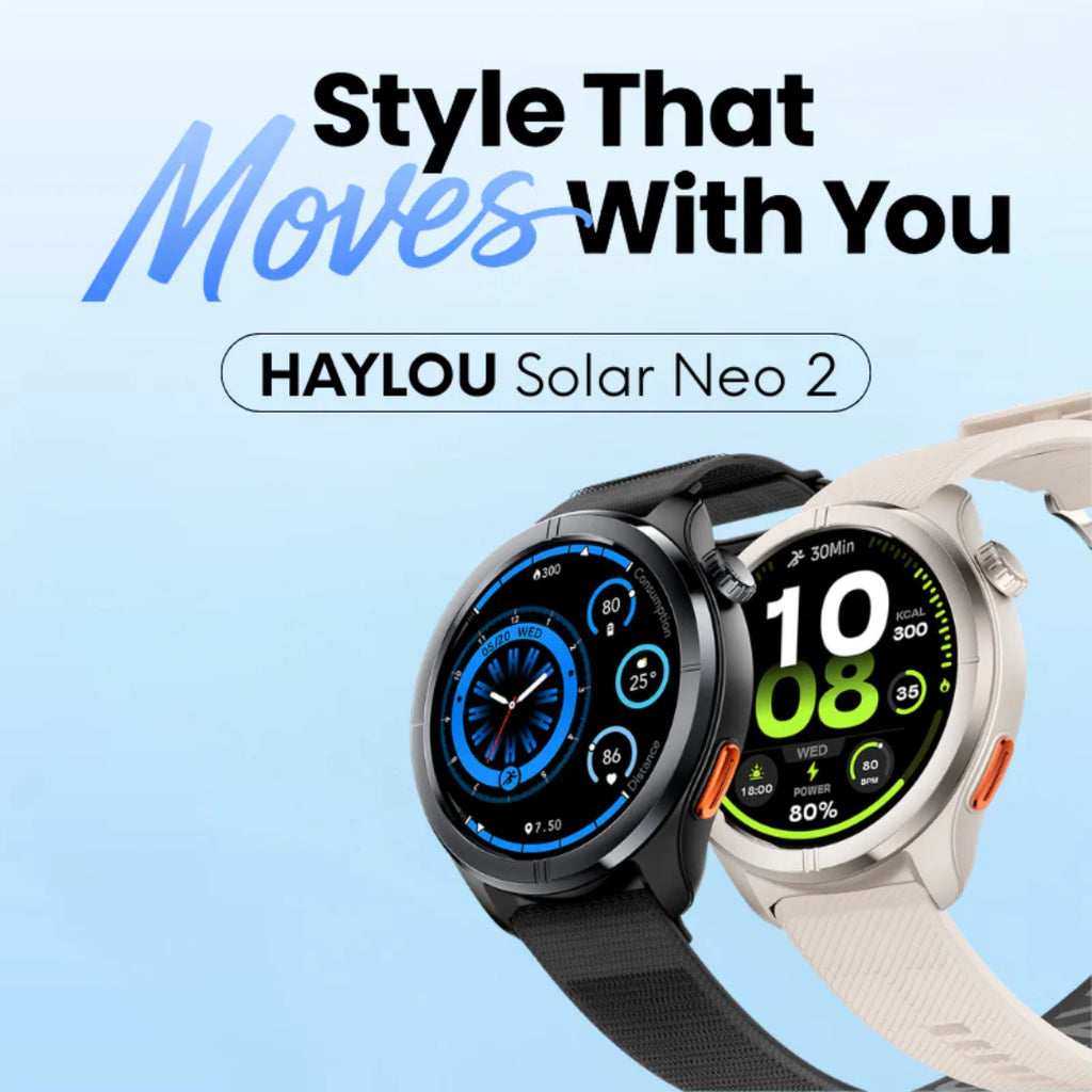HAYLOU Solar Neo 2 – Smartwatch AMOLED 1.43” AOD  avec Appels Bluetooth