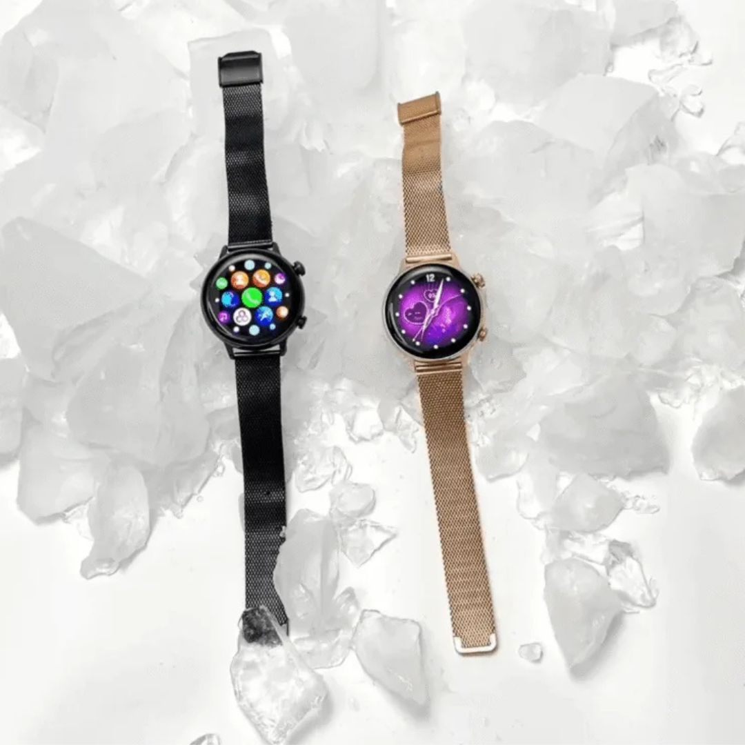 HainoTeko-24 Mini – Smartwatch AMOLED Élégante pour Femme avec Appels Bluetooth