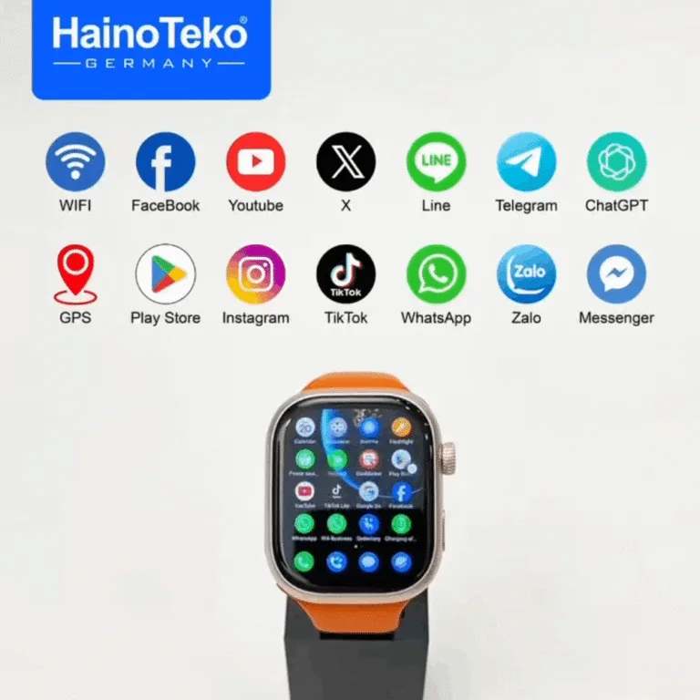 HainoTeko FG-11 – Smartwatch Android 5G ,  GPS , Caméra Rotative ,  4GB + 64GB