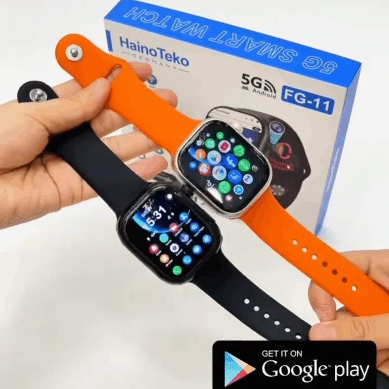 HainoTeko FG-11 – Smartwatch Android 5G ,  GPS , Caméra Rotative ,  4GB + 64GB