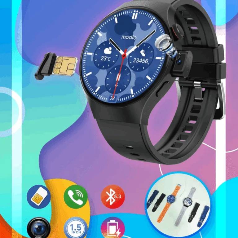 Modio SM08 – Smartwatch avec Carte SIM , Bluetooth Et  Appareil Photo Intégré