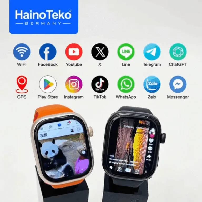 HainoTeko FG-11 – Smartwatch Android 5G ,  GPS , Caméra Rotative ,  4GB + 64GB