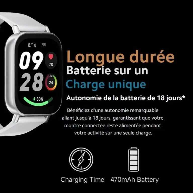Xiaomi Redmi Watch 5 Active – Montre Connectée Bluetooth , Écran LCD  2" , 5 ATM