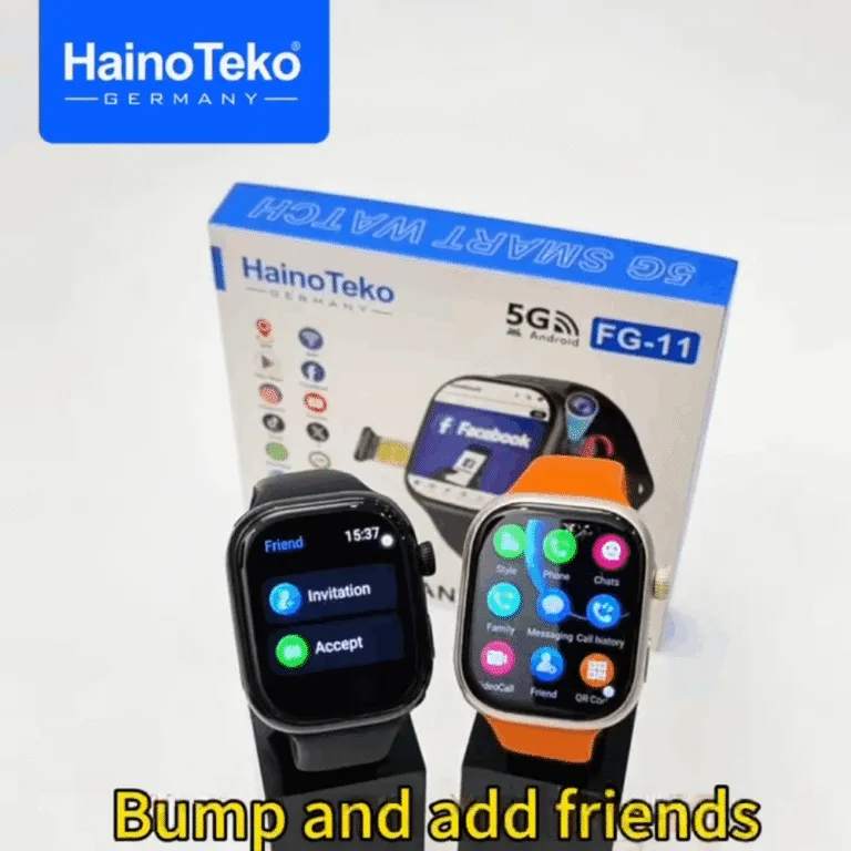 HainoTeko FG-11 – Smartwatch Android 5G ,  GPS , Caméra Rotative ,  4GB + 64GB