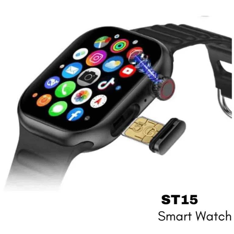 Modio ST15 5G – Smartwatch Android Avec SIM , GPS , Caméra Rotative 8MP, 6Go/64Go |