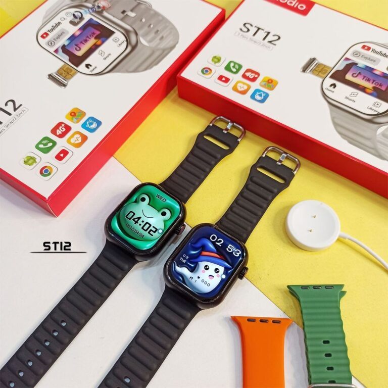 Modio ST12 – Smartwatch 4G , Carte Sim Avec Wifi , Gps , Bluetooth , 4/64 GB