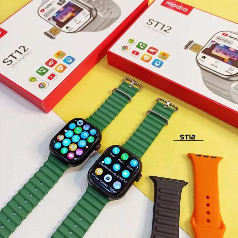 Modio ST12 – Smartwatch 4G , Carte Sim Avec Wifi , Gps , Bluetooth , 4/64 GB