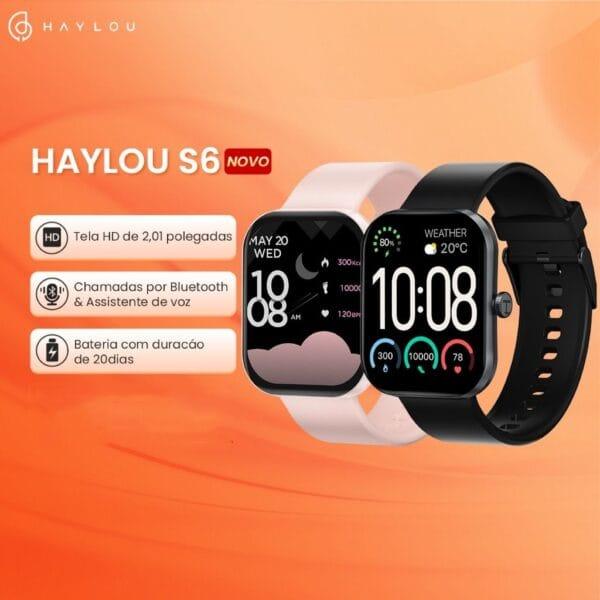 Xiaomi HAYLOU Watch S6 –  Montre Connectée Bluetooth , Écran 2.01" TFT HD , IP68