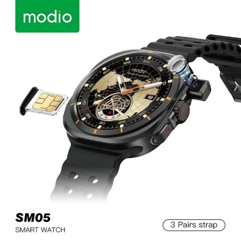 Modio SM05 – Smartwatch Bluetooth avec Carte SIM, Appels HD Et  Recharge Sans Fil