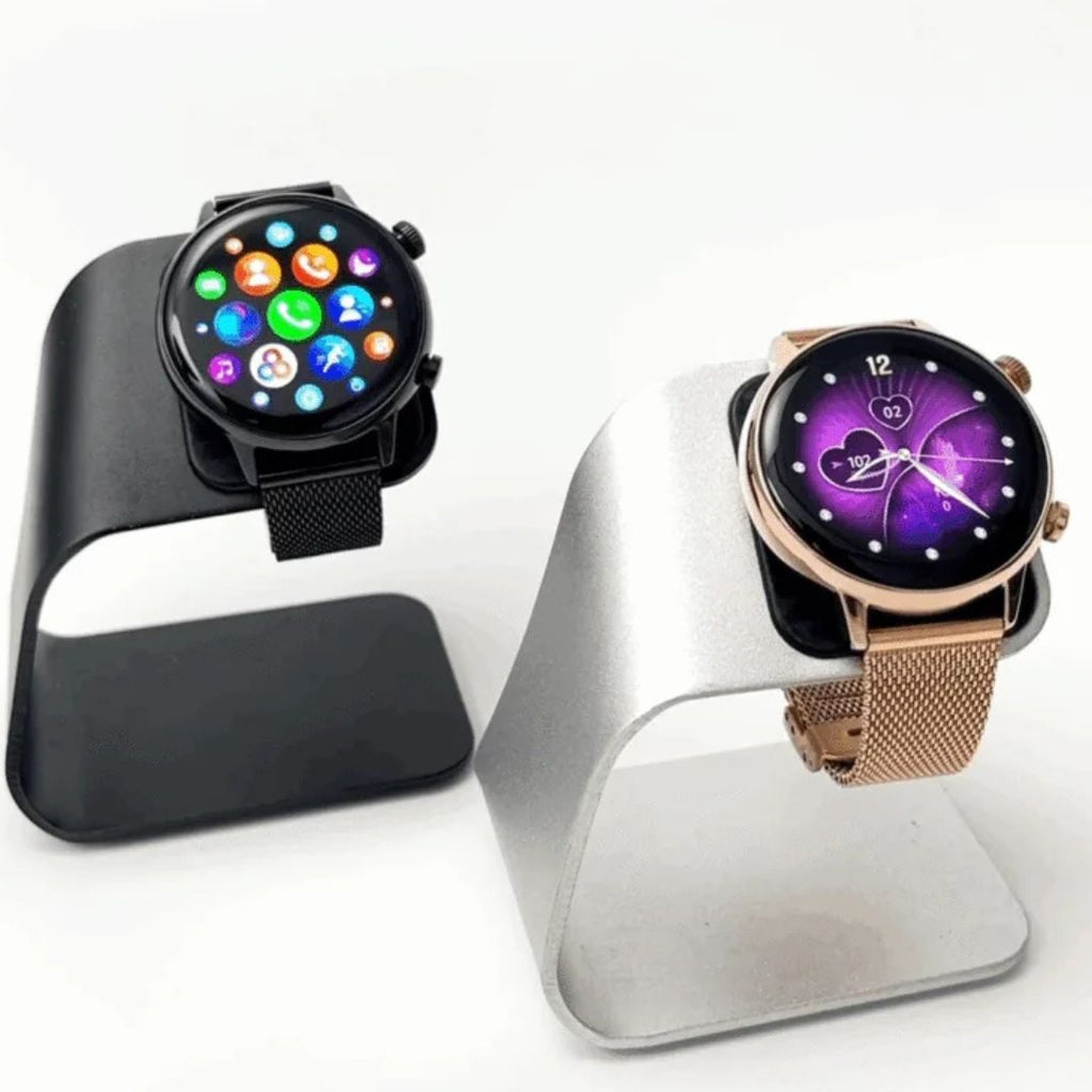 HainoTeko-24 Mini – Smartwatch AMOLED Élégante pour Femme avec Appels Bluetooth