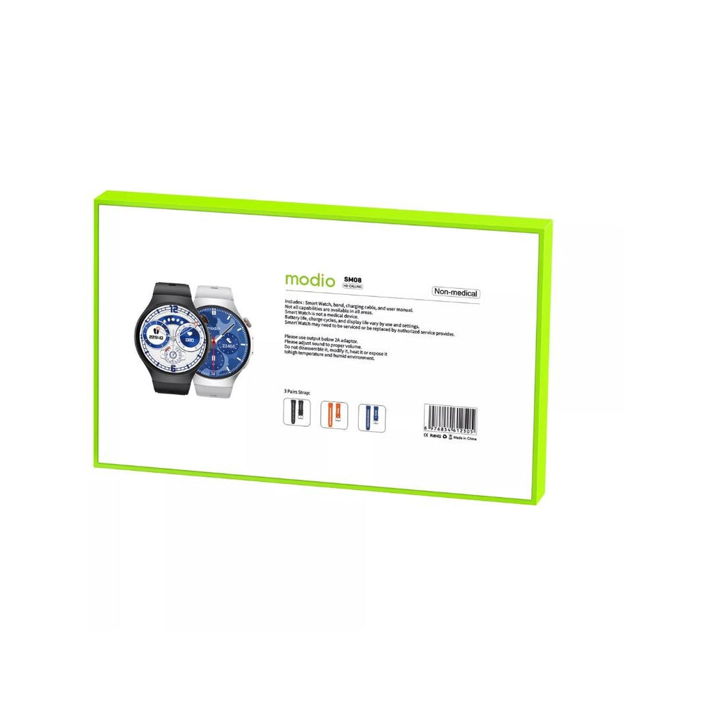 Modio SM08 – Smartwatch avec Carte SIM , Bluetooth Et  Appareil Photo Intégré