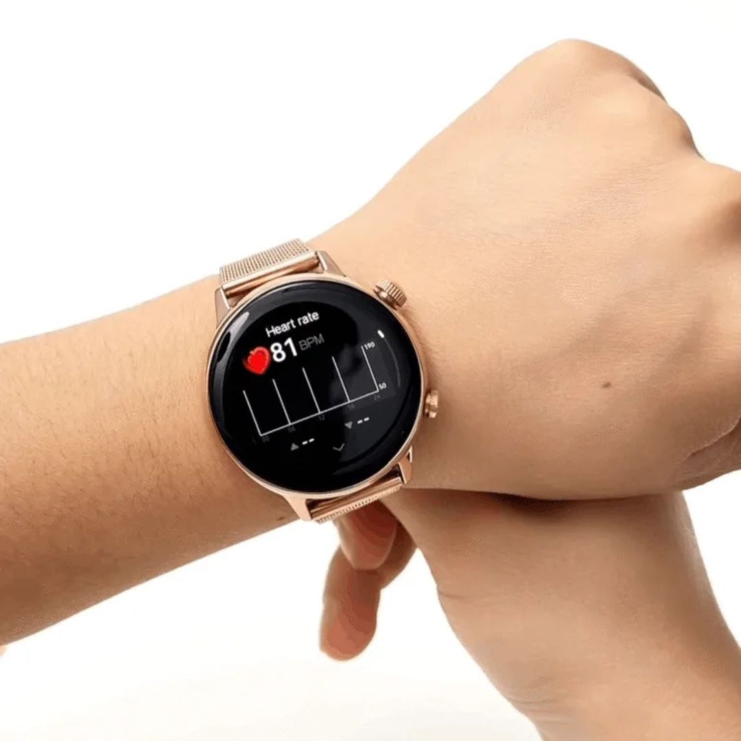 HainoTeko-24 Mini – Smartwatch AMOLED Élégante pour Femme avec Appels Bluetooth