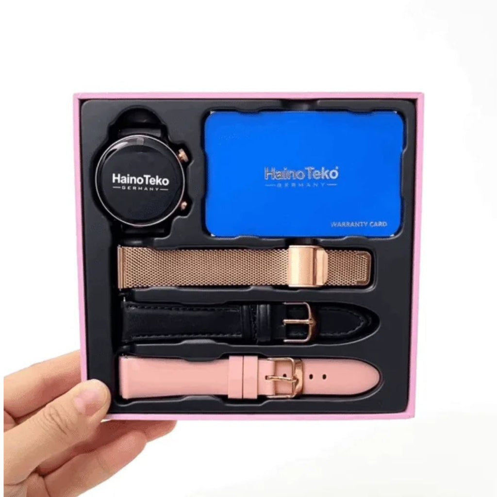 HainoTeko-24 Mini – Smartwatch AMOLED Élégante pour Femme avec Appels Bluetooth