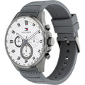Tommy Hilfiger 1791937 – Montre Quartz avec Bracelet Silicone -Silver