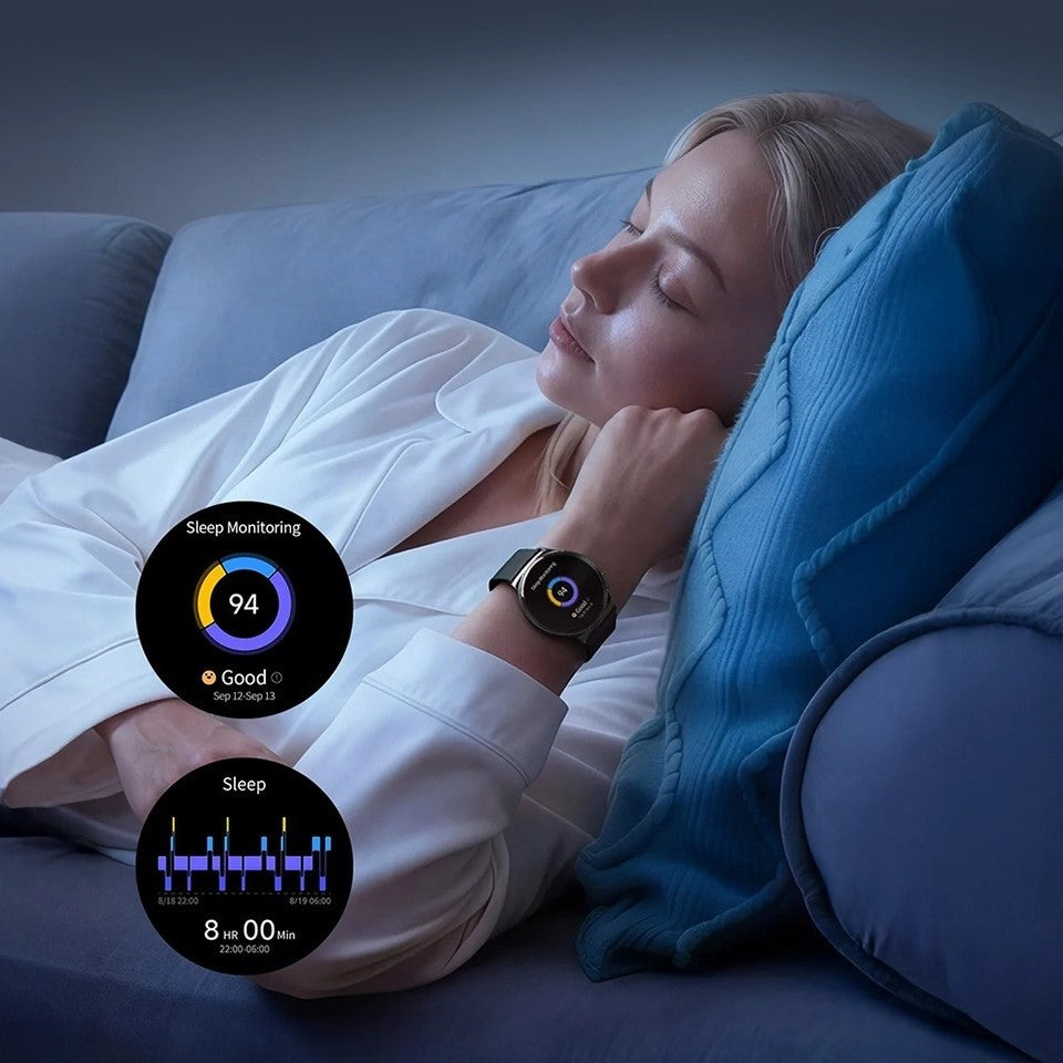 HAYLOU Solar Lite 2 – Smartwatch AMOLED 1,43", Jusqu'à 30 Jours d'Autonomie