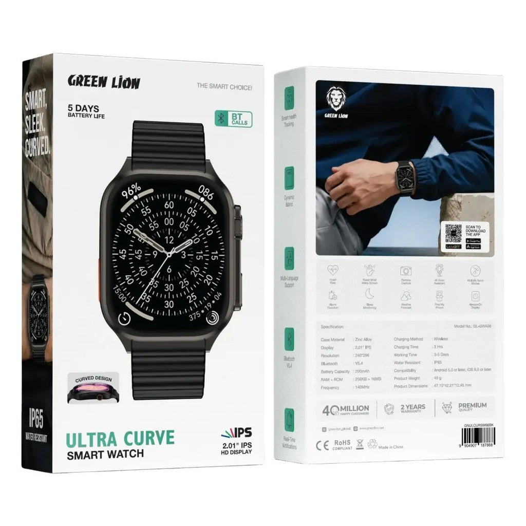 Green Lion Ultra Curve – Montre Connectée IPS 1,52″ et Autonomie jusqu’à 5 Jours