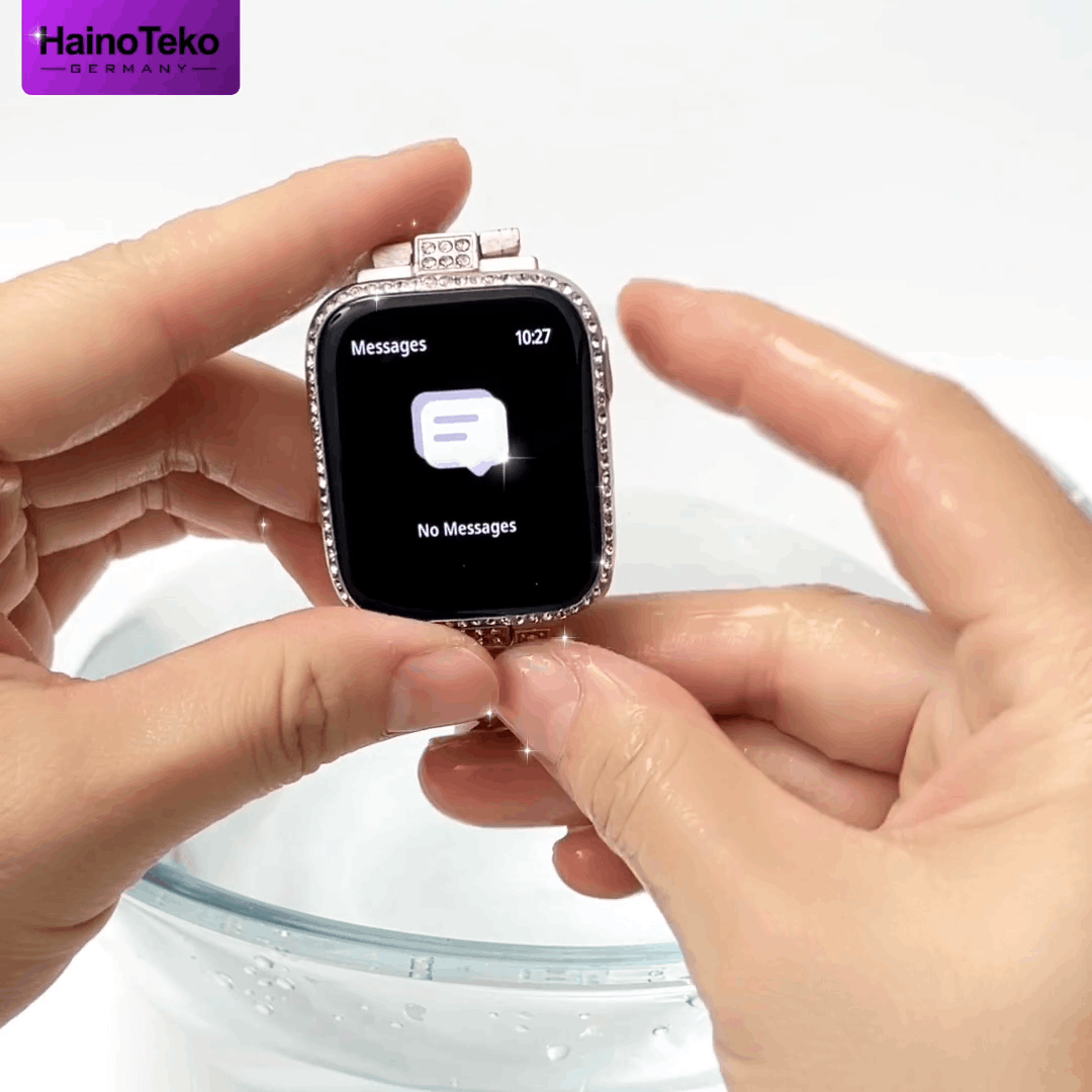 HainoTeko-8 – Montre Connectée Femme AMOLED, IP68 et 3 Bracelets Interchangeables